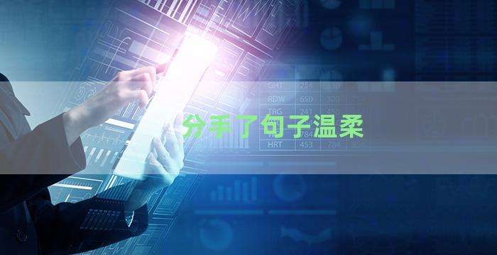 分手了句子温柔