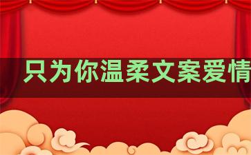 只为你温柔文案爱情句子