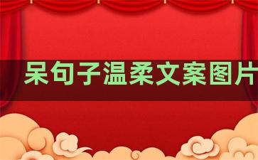 呆句子温柔文案图片励志