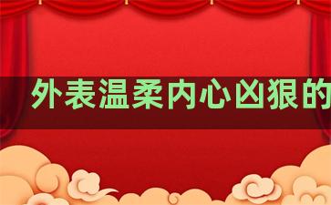 外表温柔内心凶狠的句子