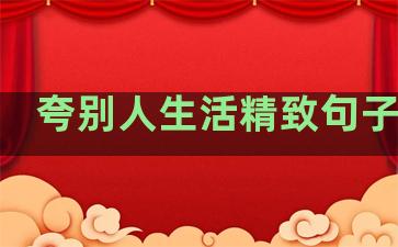 夸别人生活精致句子简短