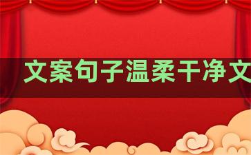文案句子温柔干净文言文