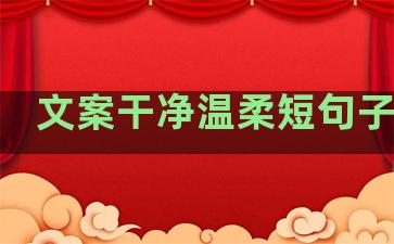 文案干净温柔短句子图片