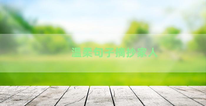 温柔句子摘抄家人