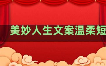 美妙人生文案温柔短句子