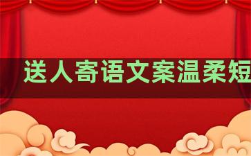 送人寄语文案温柔短句子
